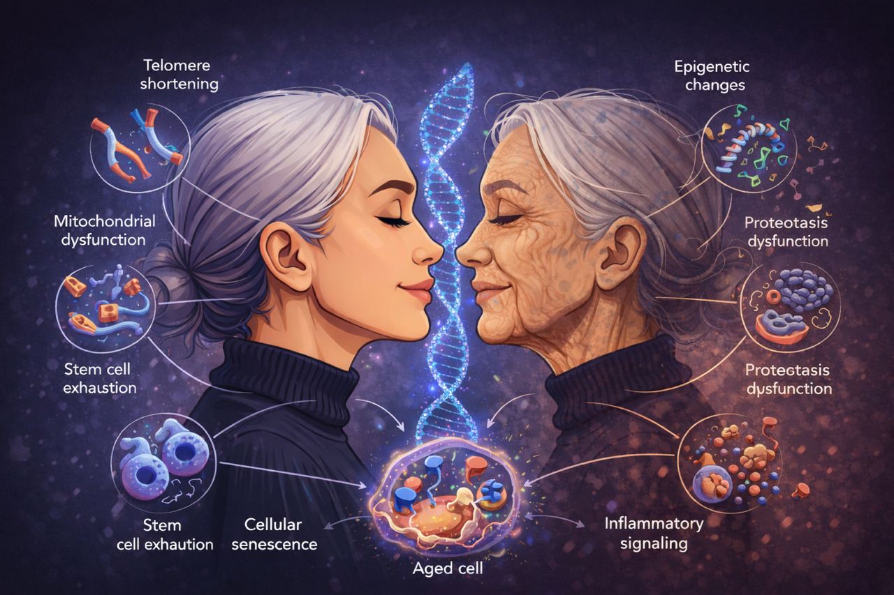 The transition in aging